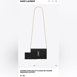 Saint Laurent black crossbody bag